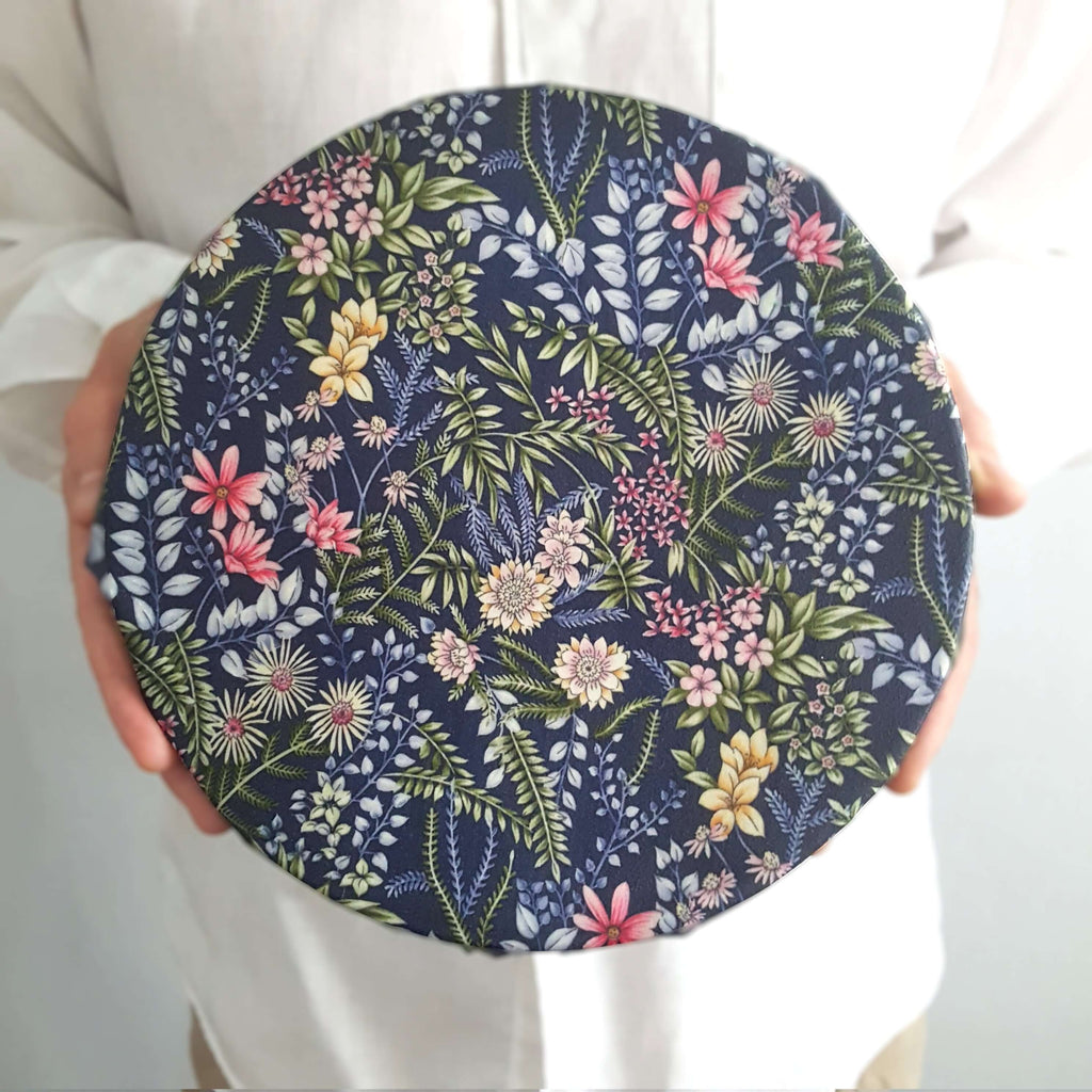 *Set of 2 Large Handmade Beeswax Wraps | Botanical-3